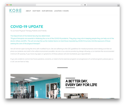 WordPress website theme Rare - korept.com