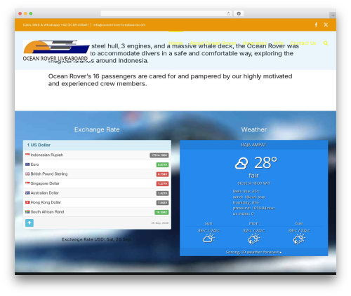 Exchange Rates Widget (exchange-rates-widget) free WordPress plugin - oceanroverliveaboard.com