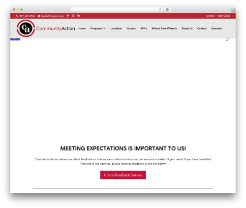 Divi theme WordPress - caascm.org