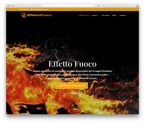 Divi theme WordPress - effettofuoco.com