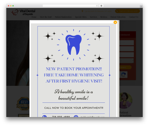 DoctorGenius Framework WP theme - vitaldentalofbayside.com