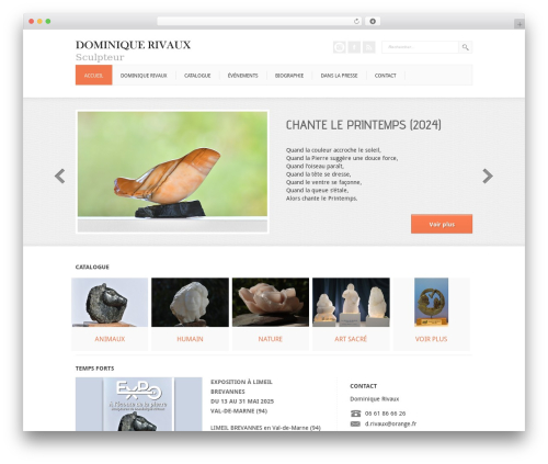 Portfolio gallery WordPress plugin - rivauxsculpteur.com