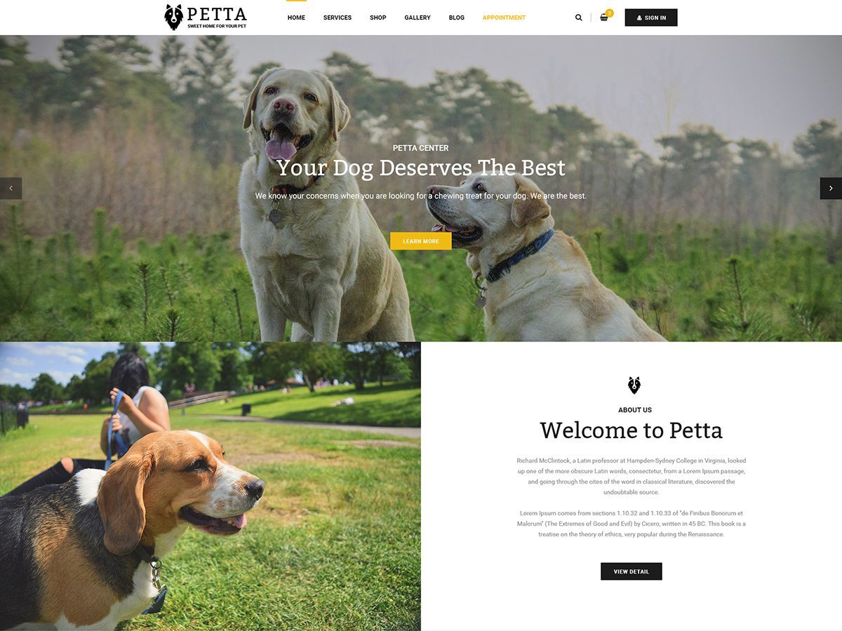 Petta WordPress ecommerce theme by JWSThemes