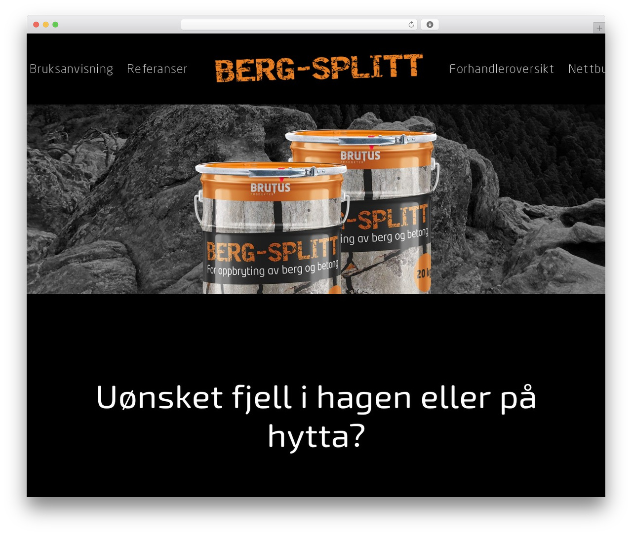 Uncode theme WordPress - bergsplitt.no