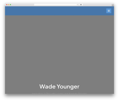 WordPress theme Avada - wadeyounger.com