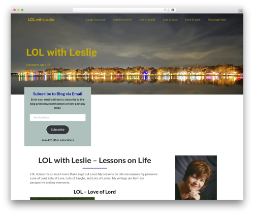 WP theme Adaptable Notes - lolwithleslie.com