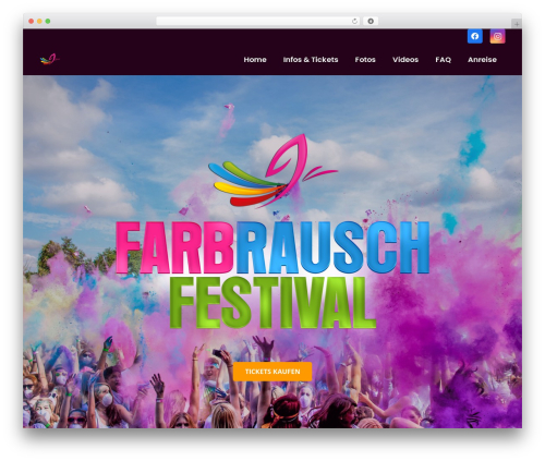 Best WordPress theme Impreza - farbrausch-festival.de