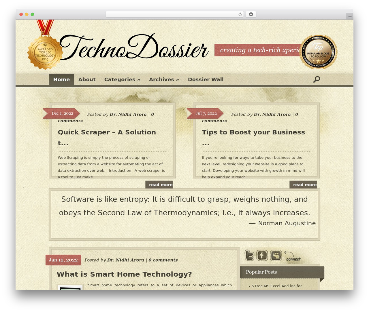 Bold WordPress theme - technodossier.com Bold WordPress theme - technodossier.com