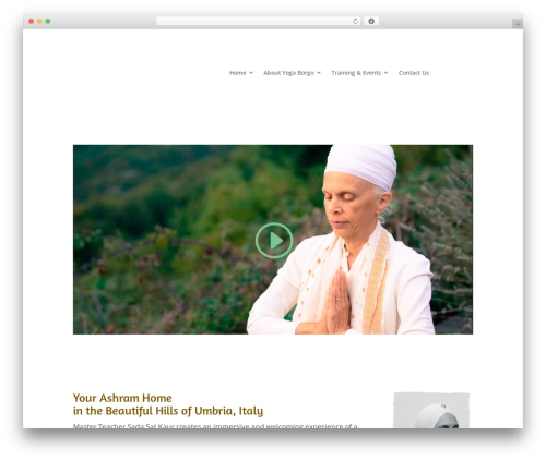 Divi theme WordPress - yogaborgo.com