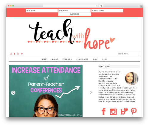 Fun WordPress Theme best WordPress theme - teachwithhope.com