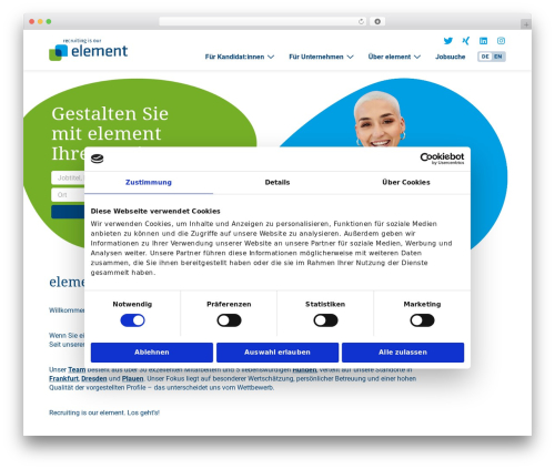 Theme WordPress wp_element - element.de