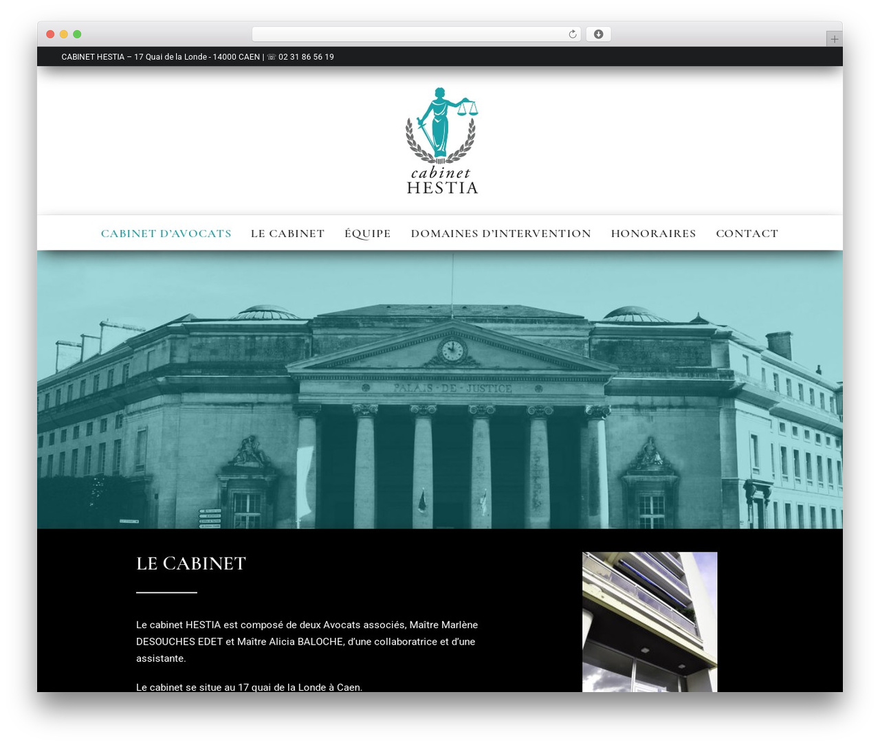 Uncode theme WordPress - cabinethestia.fr
