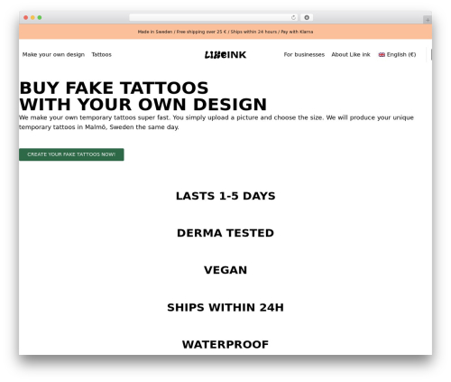 WordPress theme Hello Elementor - likeink.com