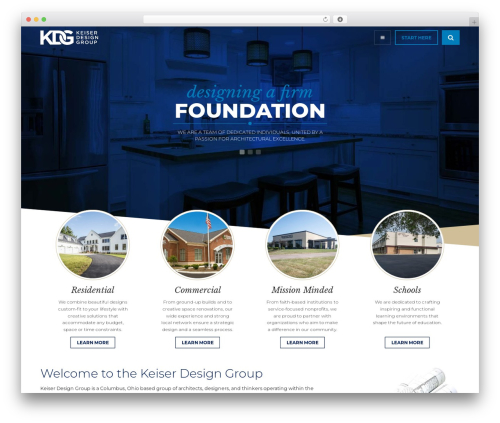WordPress theme MyWP Theme - keiserdesigngroup.com