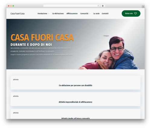 WordPress theme Traba - casafuoricasa.com