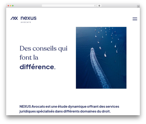 Divi theme WordPress - nexus-avocats.ch