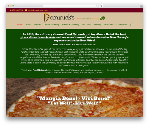 Divi WordPress theme - dominicksnj.com