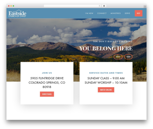 Divi WordPress theme - eastsidesprings.com