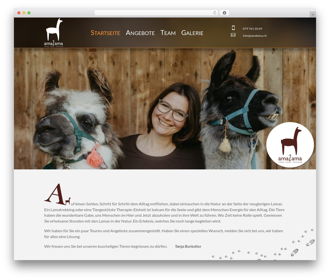Divi WordPress theme - lamatrekk.ch