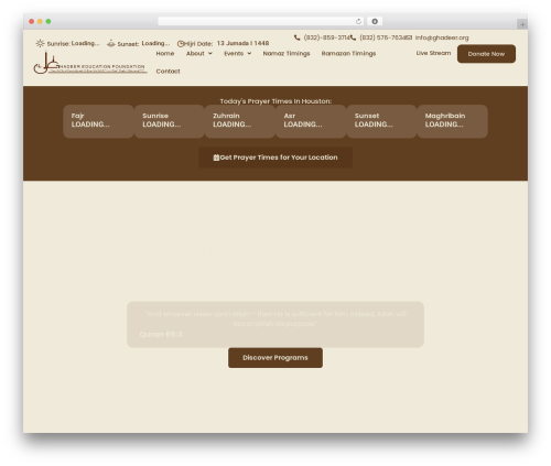 XllenTech Salat Timings (xllentech-salat-timings) free WordPress plugin - alghadeer.org