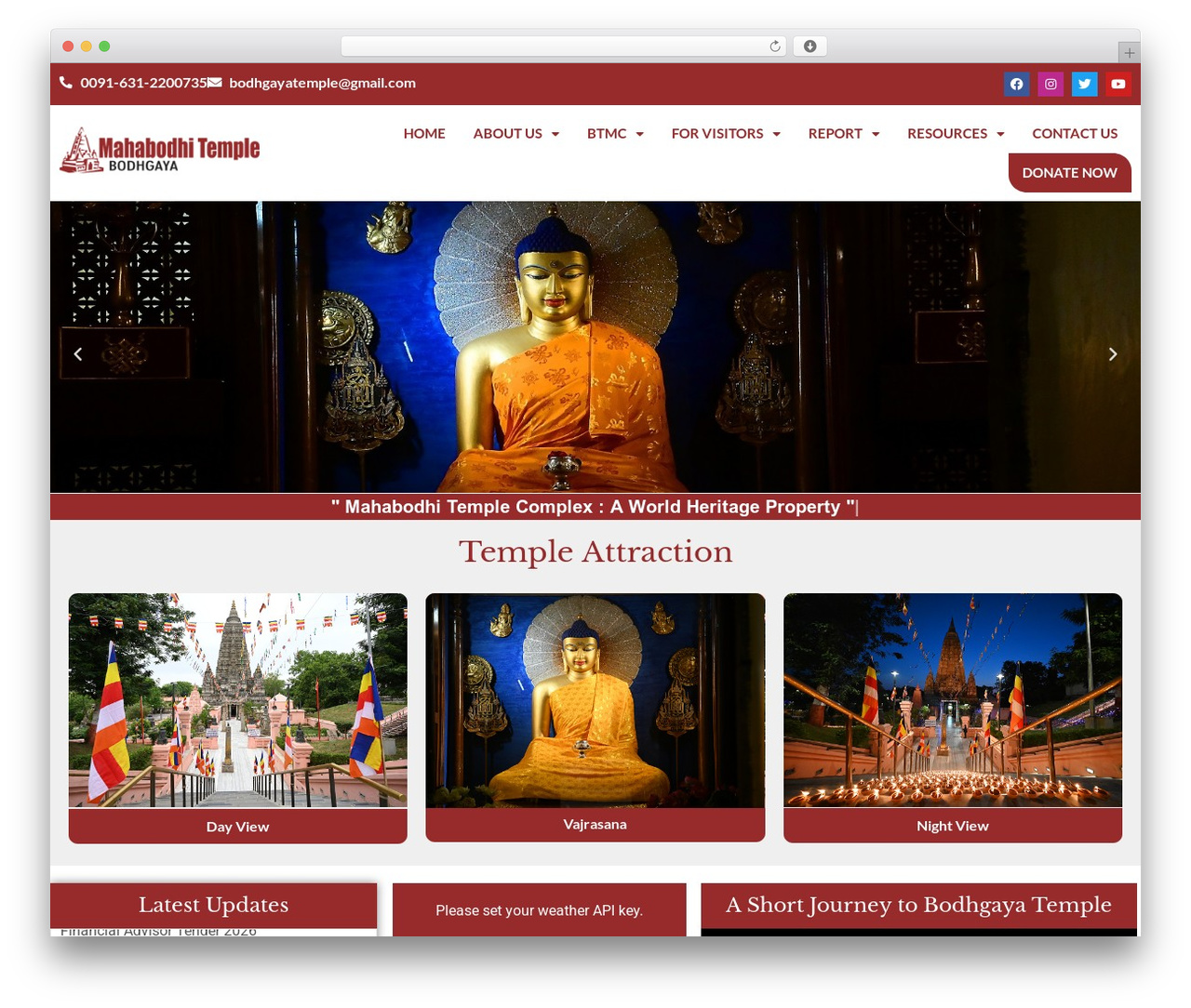 Hello Elementor WordPress theme - bodhgayatemple.com