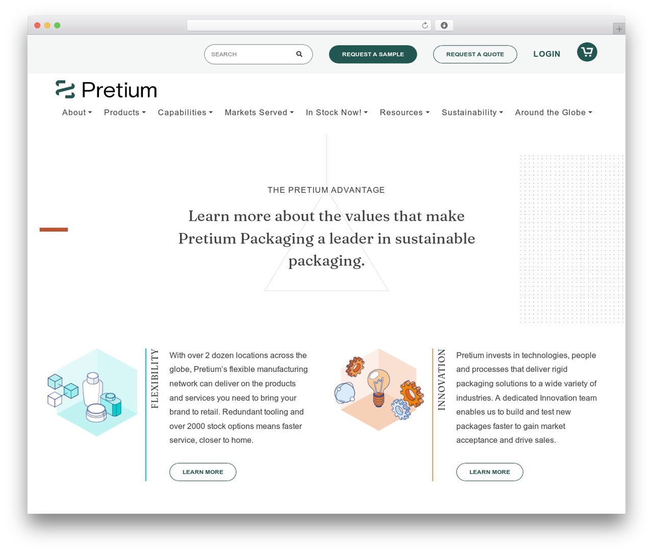 Theme WordPress Alpha Packaging - www.pretiumpkg.com