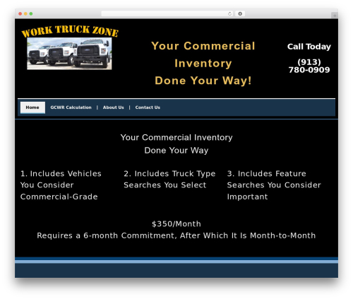 Theme WordPress Light Skeleton - worktruckzone.com