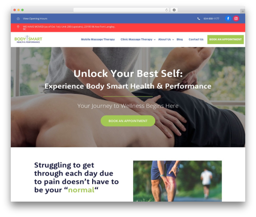 WordPress theme Divi - bodysmarthealth.com