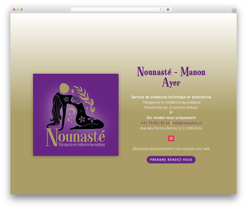 WordPress theme Divi - nounaste.ch