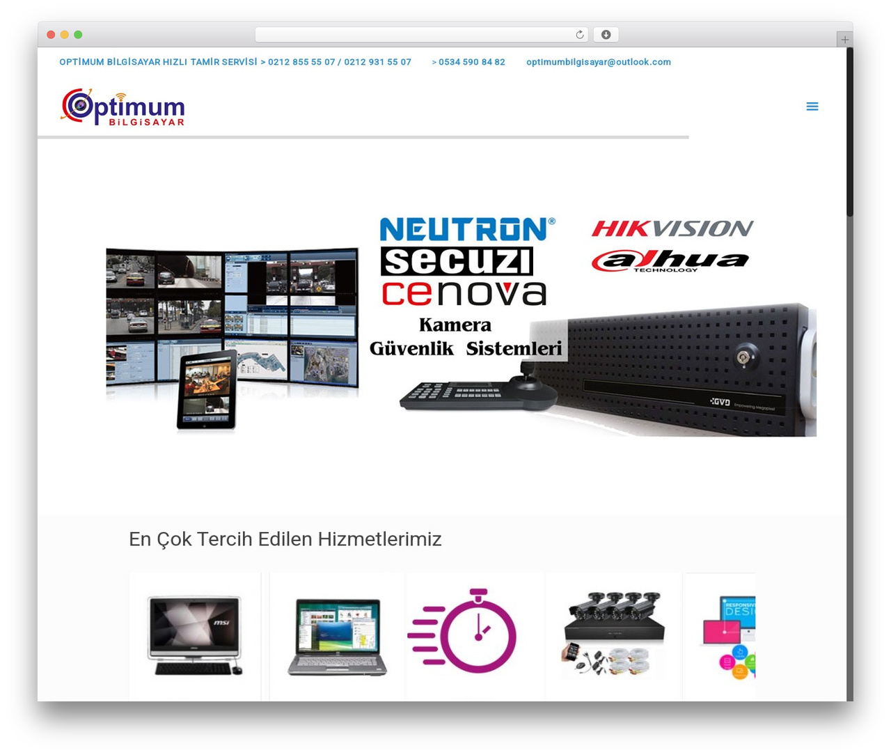 aplus WordPress website theme - optimumbilgisayar.net