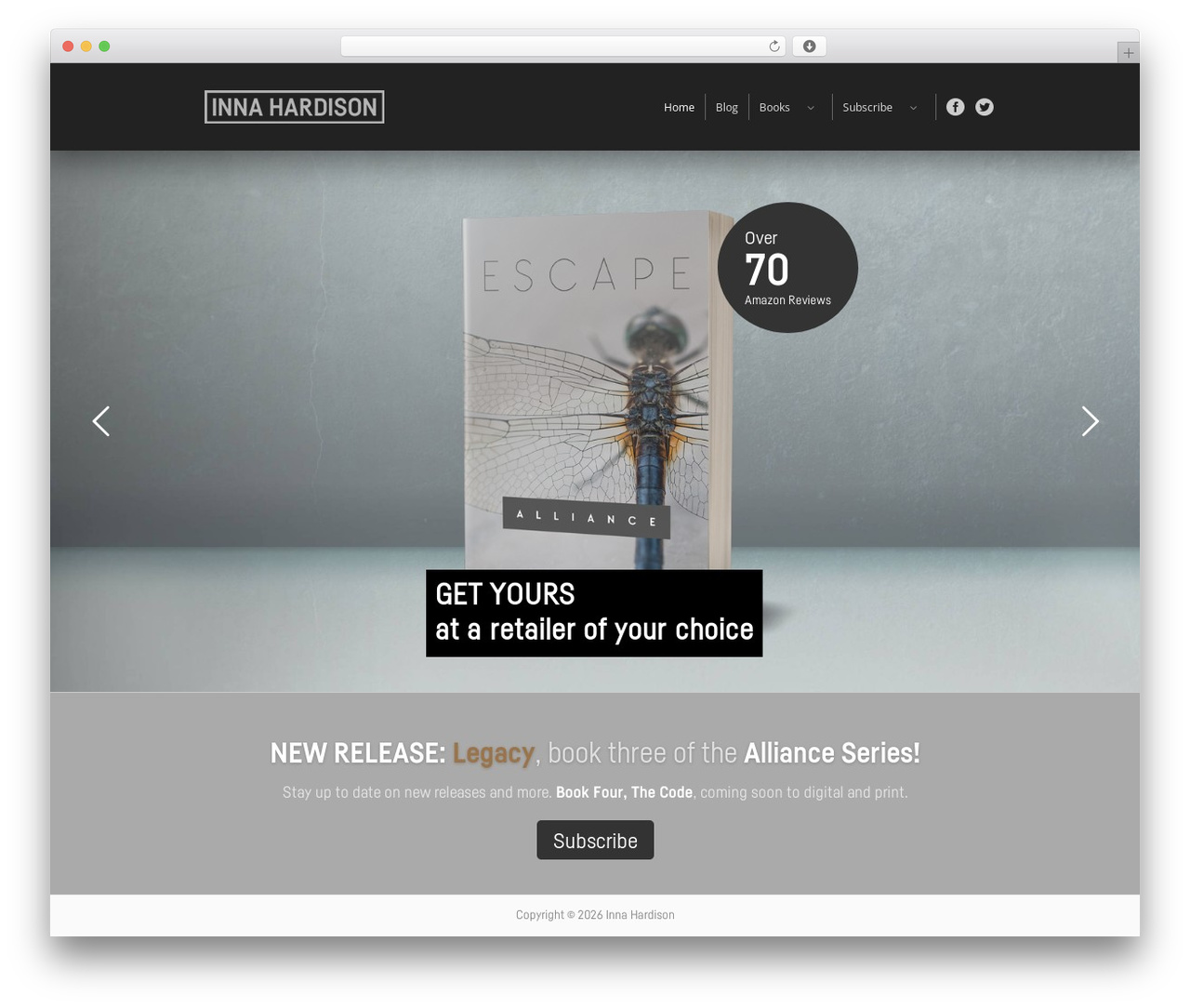 Catalyst WordPress theme - innahardison.com