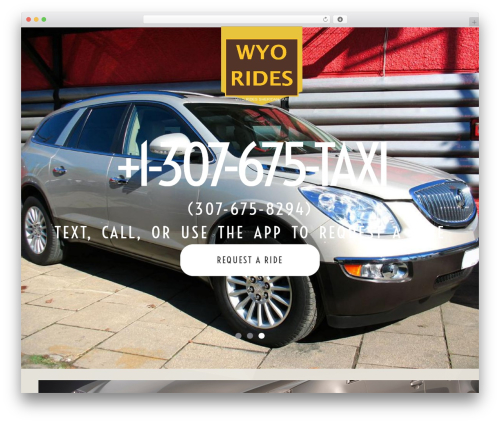 cherry WordPress theme - wyorides.com