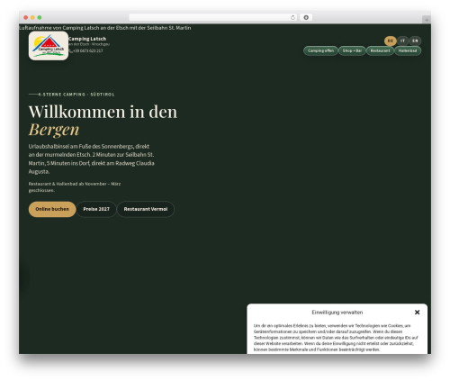 Breakdance WordPress plugin - camping-latsch.com