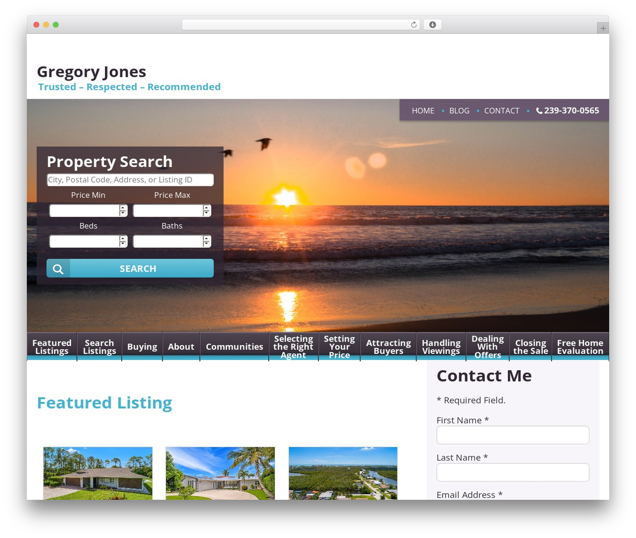 IXACT Framework WordPress theme - gregjonesteam.com