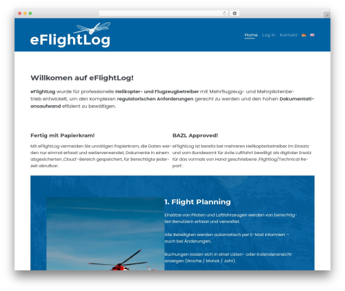 ntd eFlightLog theme WordPress - flightlog.ch