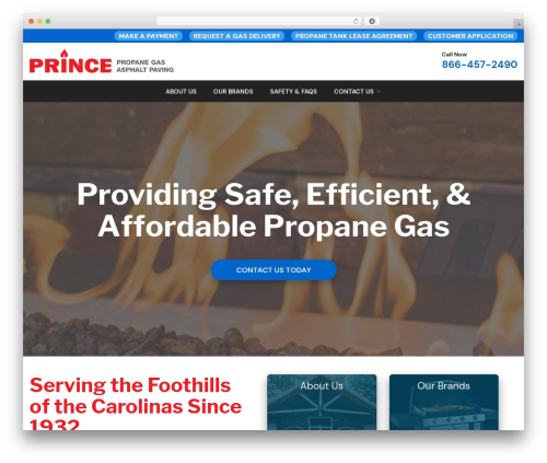 Reach Local company WordPress theme - princegascompany.com