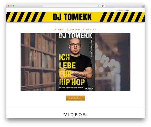 Storefront theme WordPress - djtomekk.com