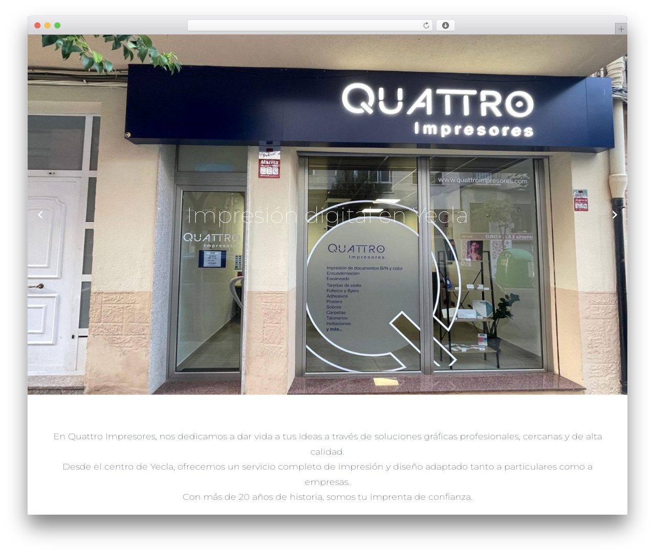 WordPress website theme Constructor - quattroimpresores.com WordPress website theme Constructor - quattroimpresores.com