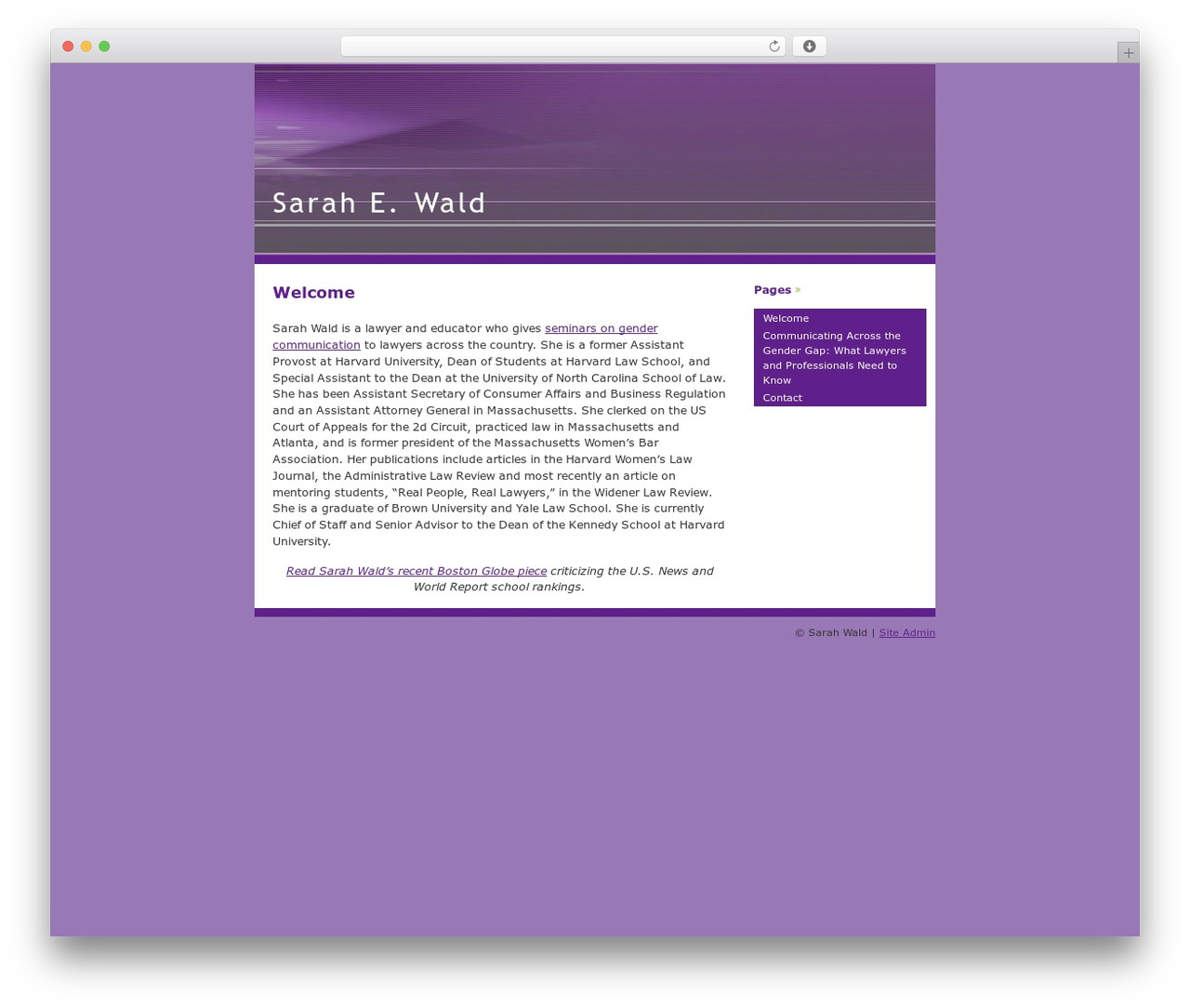 Almost Spring customized for Sarah Wald WordPress theme - sarahwald.com