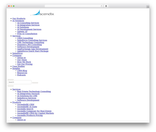 Ascendix WordPress website theme - ascendix.com