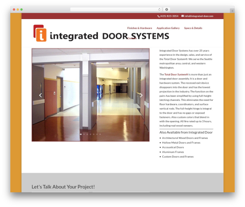 Divi WordPress theme - integrated-door.com