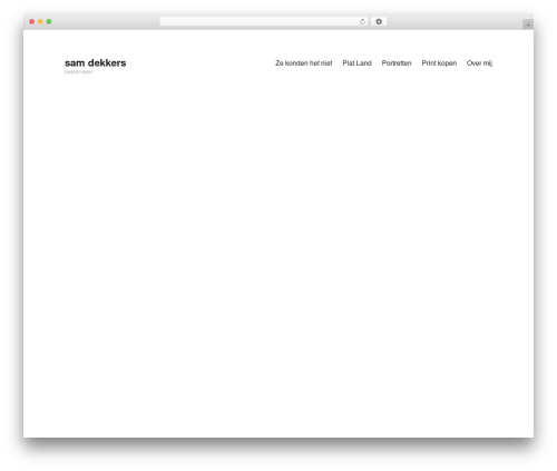 Maker WordPress theme - samdekkers.com