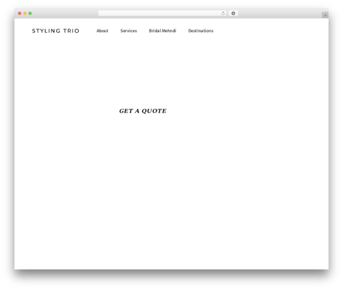 Querida WordPress theme - stylingtrio.com
