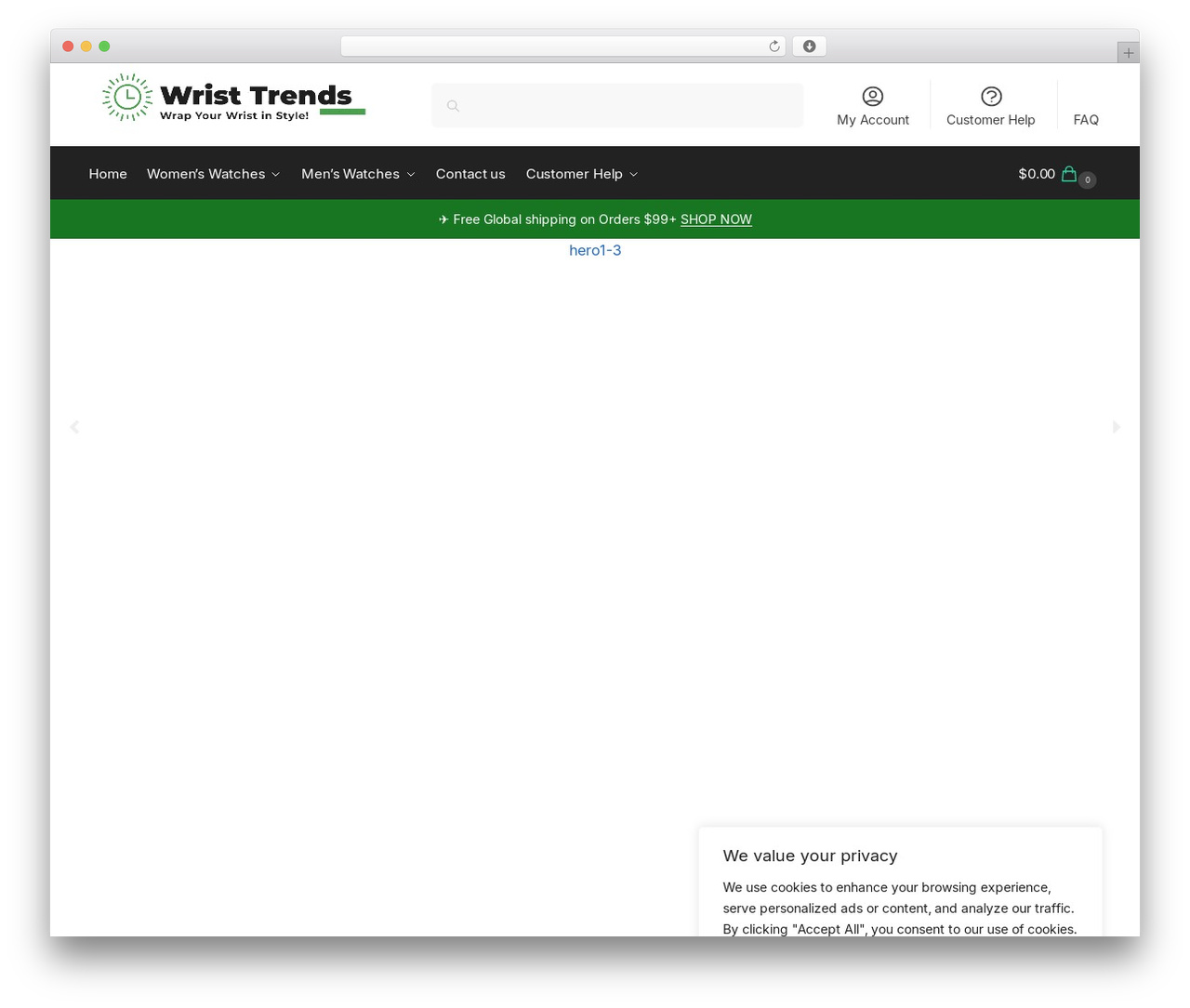 Shoptimizer WordPress store theme - wristtrends.com