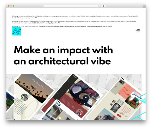 Slope theme WordPress - architecturalvibe.com