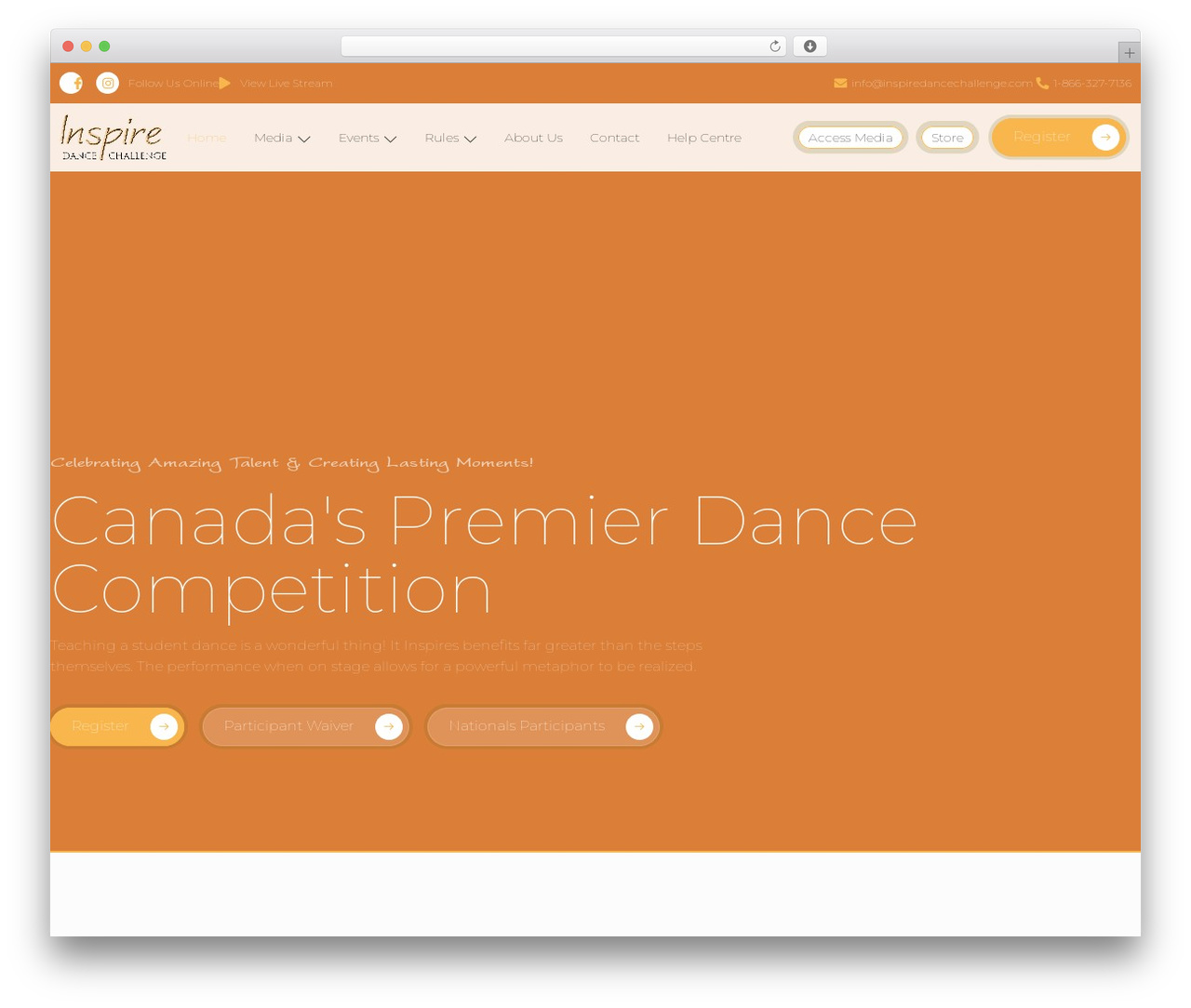 Theme WordPress Hello Elementor - inspiredancechallenge.com