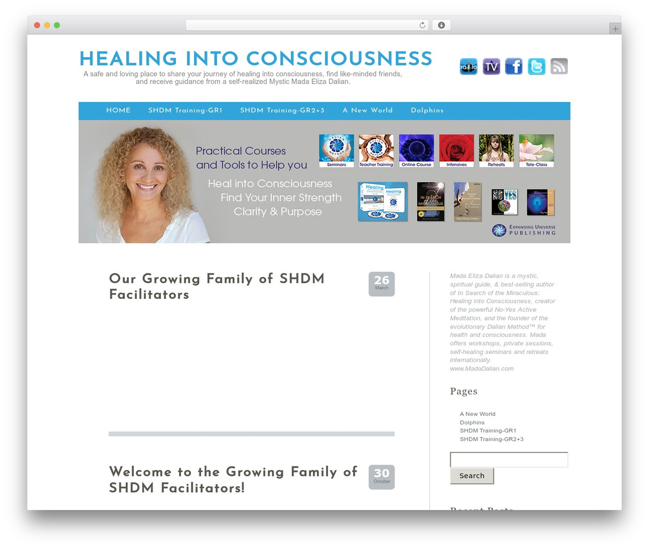 Tranquil Reflections WordPress theme - healing-into-consciousness.com