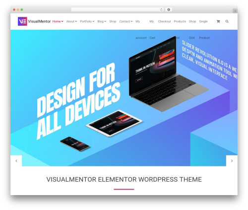 Visualmentor theme WordPress - onlinemybiz.com