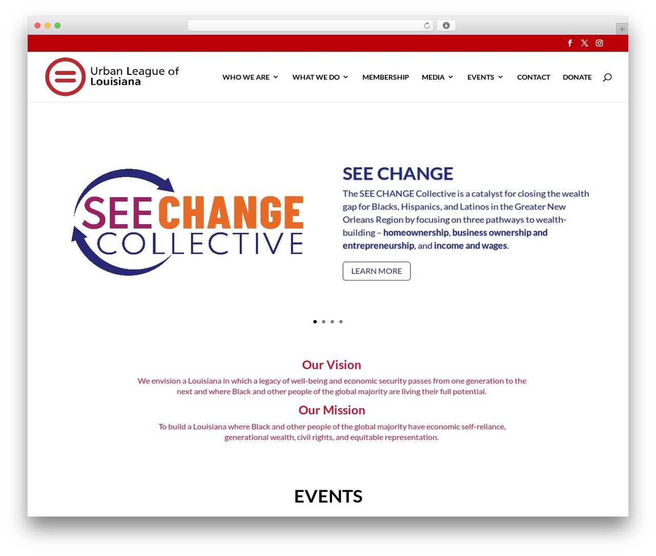 WordPress theme Divi - urbanleaguela.org