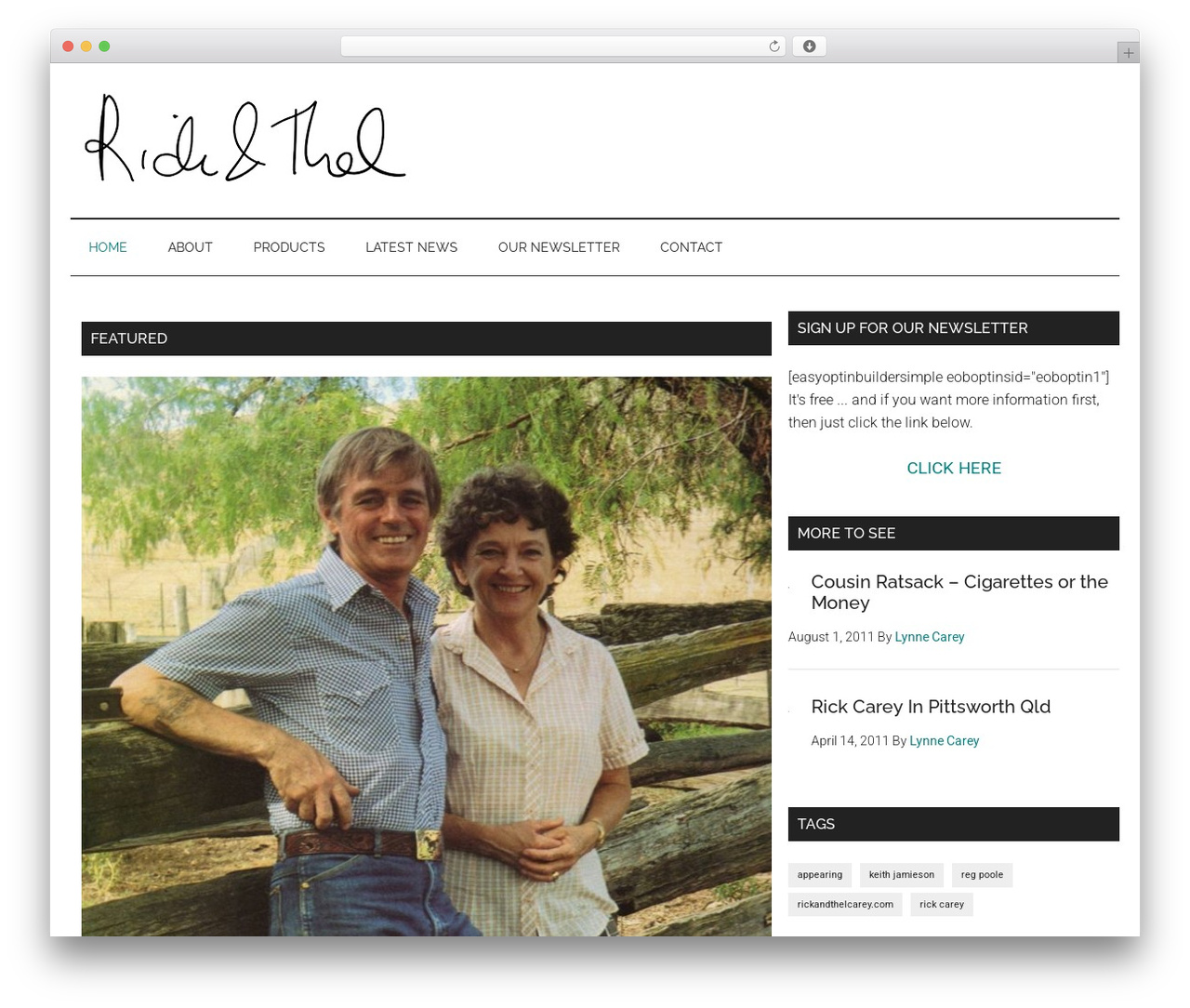 WordPress theme Genesis - rickandthelcarey.com WordPress theme Genesis - rickandthelcarey.com
